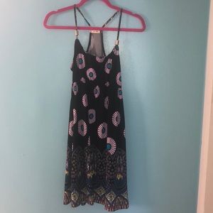 Jon & Anna dress, black with a Beautiful pattern